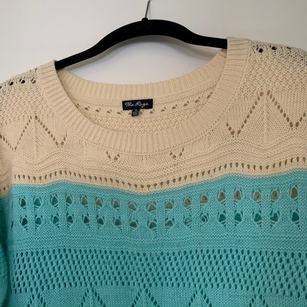 vintage knit cotton candy sweater - Picture 5 of 5